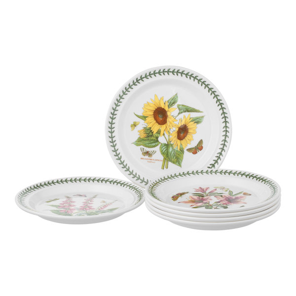 Portmeirion Botanic Garden 6 Piece Dinner Plate Set & Reviews | Wayfair